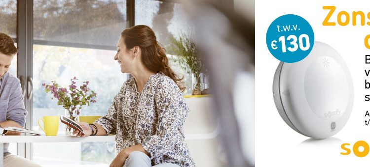 Zomeractie | Gratis Somfy zonsensor